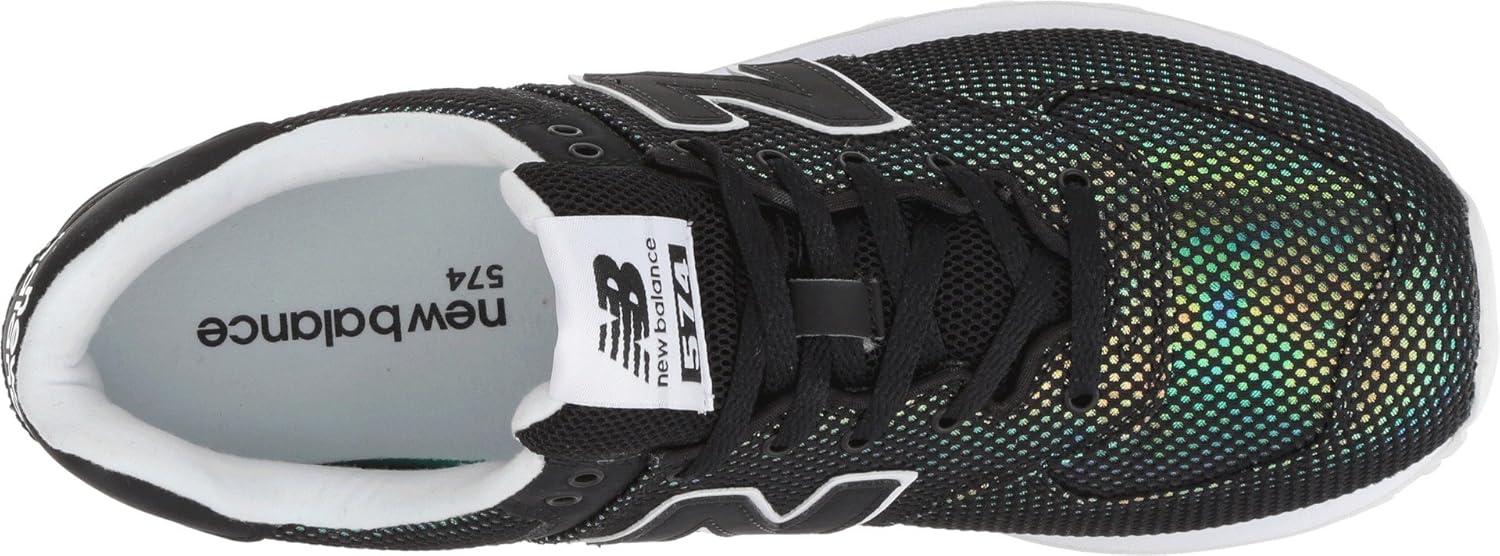 image:imageNew Balance Womens 574 V2 SneakersBlackWhite