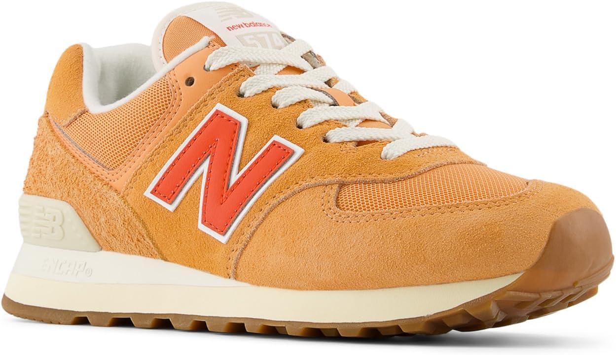 image:imageNew Balance Womens 574 V2 SneakersCopperNeo FlameSea Salt