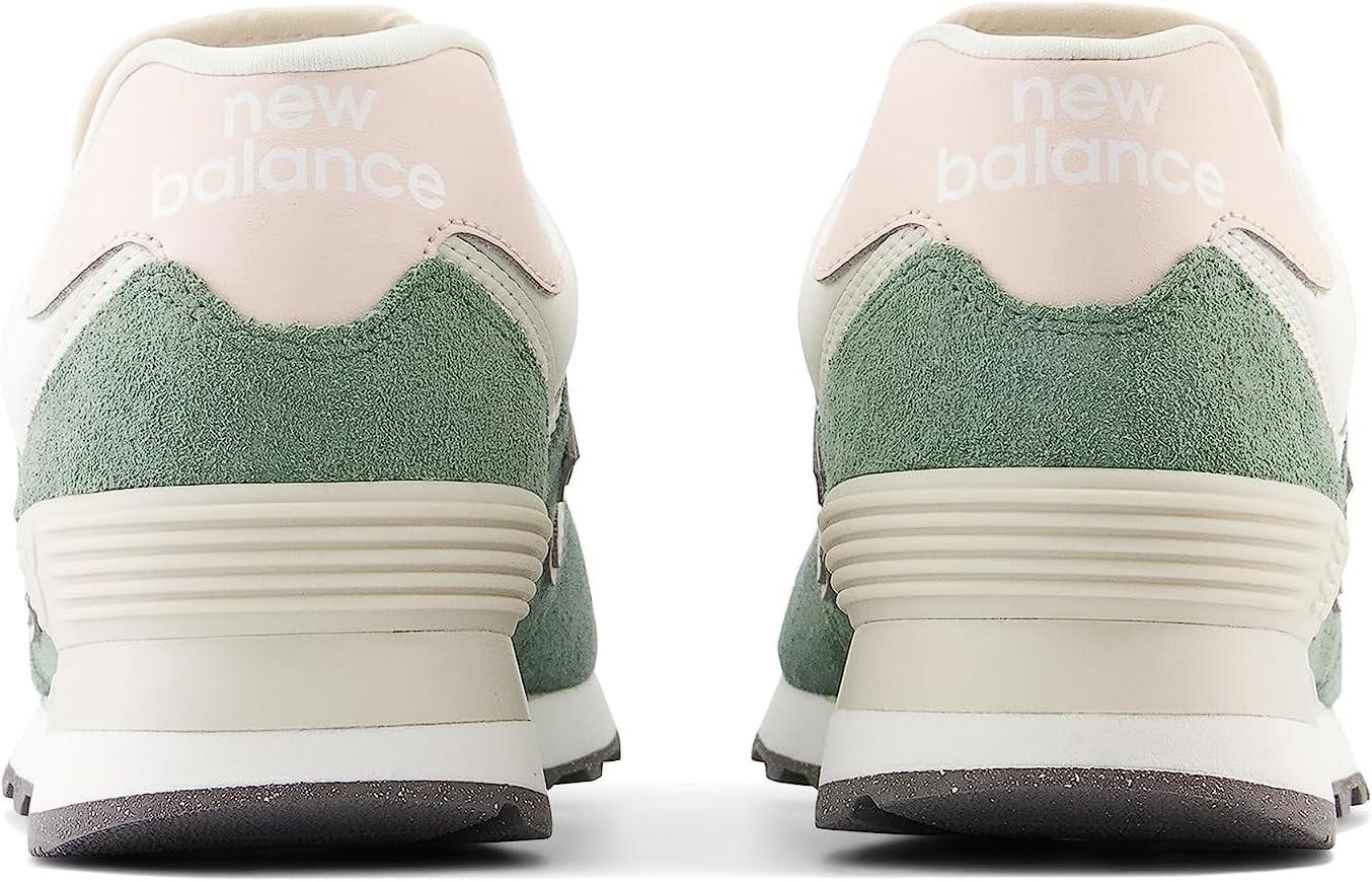 image:imageNew Balance Womens 574 V2 SneakersDark JuniperQuartz PinkAngora
