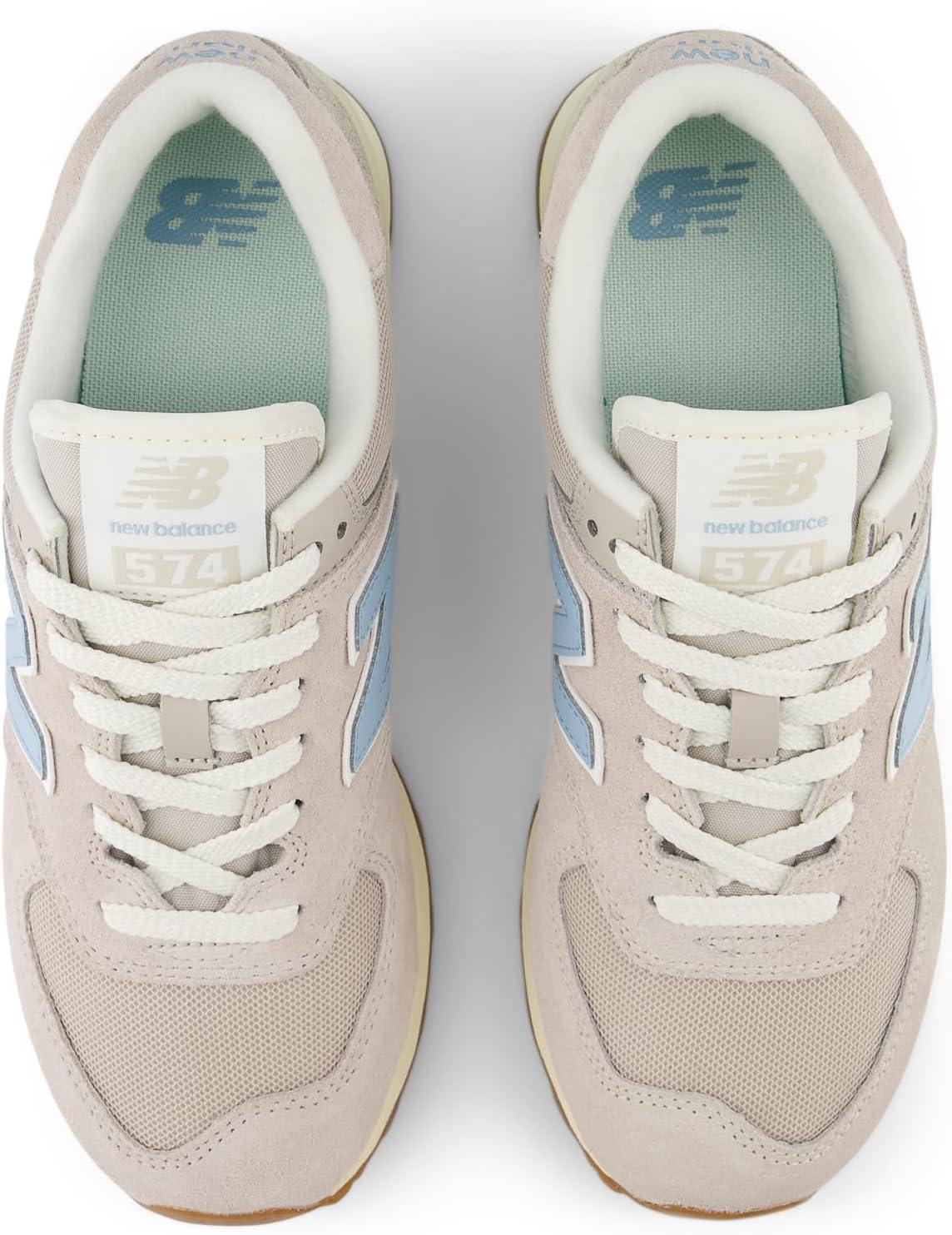 image:imageNew Balance Womens 574 V2 SneakersMoonrockChrome BlueSea Salt