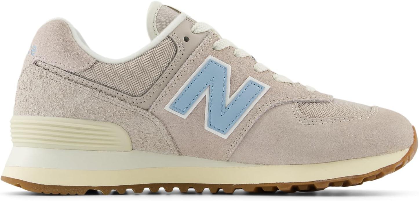 image:imageNew Balance Womens 574 V2 SneakersMoonrockChrome BlueSea Salt