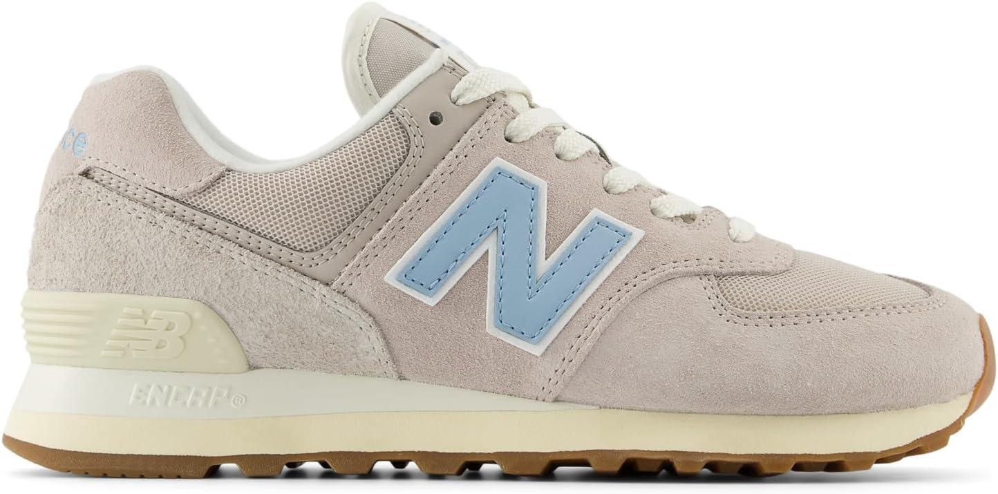 image:imageNew Balance Womens 574 V2 SneakersMoonrockChrome BlueSea Salt