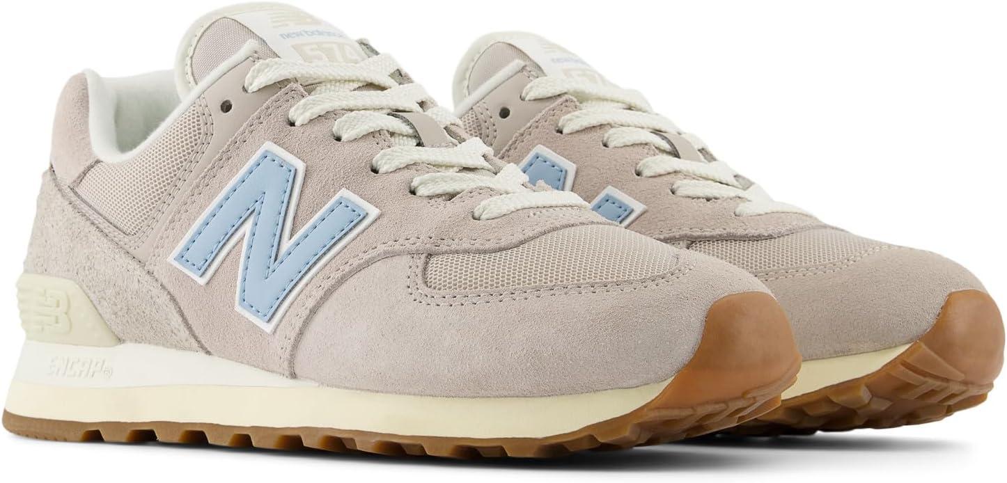 image:imageNew Balance Womens 574 V2 SneakersMoonrockChrome BlueSea Salt