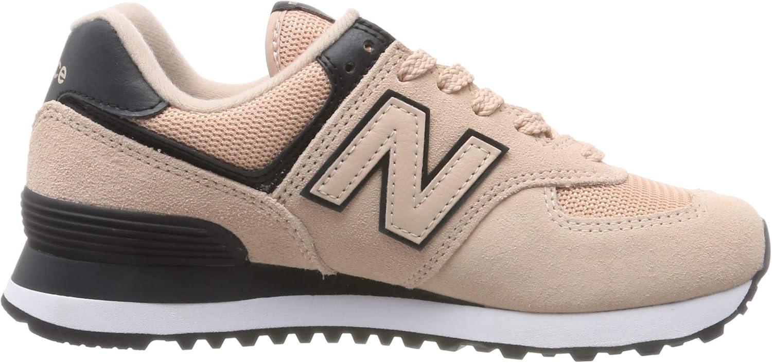 image:imageNew Balance Womens 574 V2 SneakersPink Pink Black Pink Black