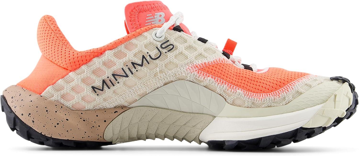 image:imageNew Balance Womens Minimus V1 Trail Running ShoeUrgent RedLinenFlat Taupe