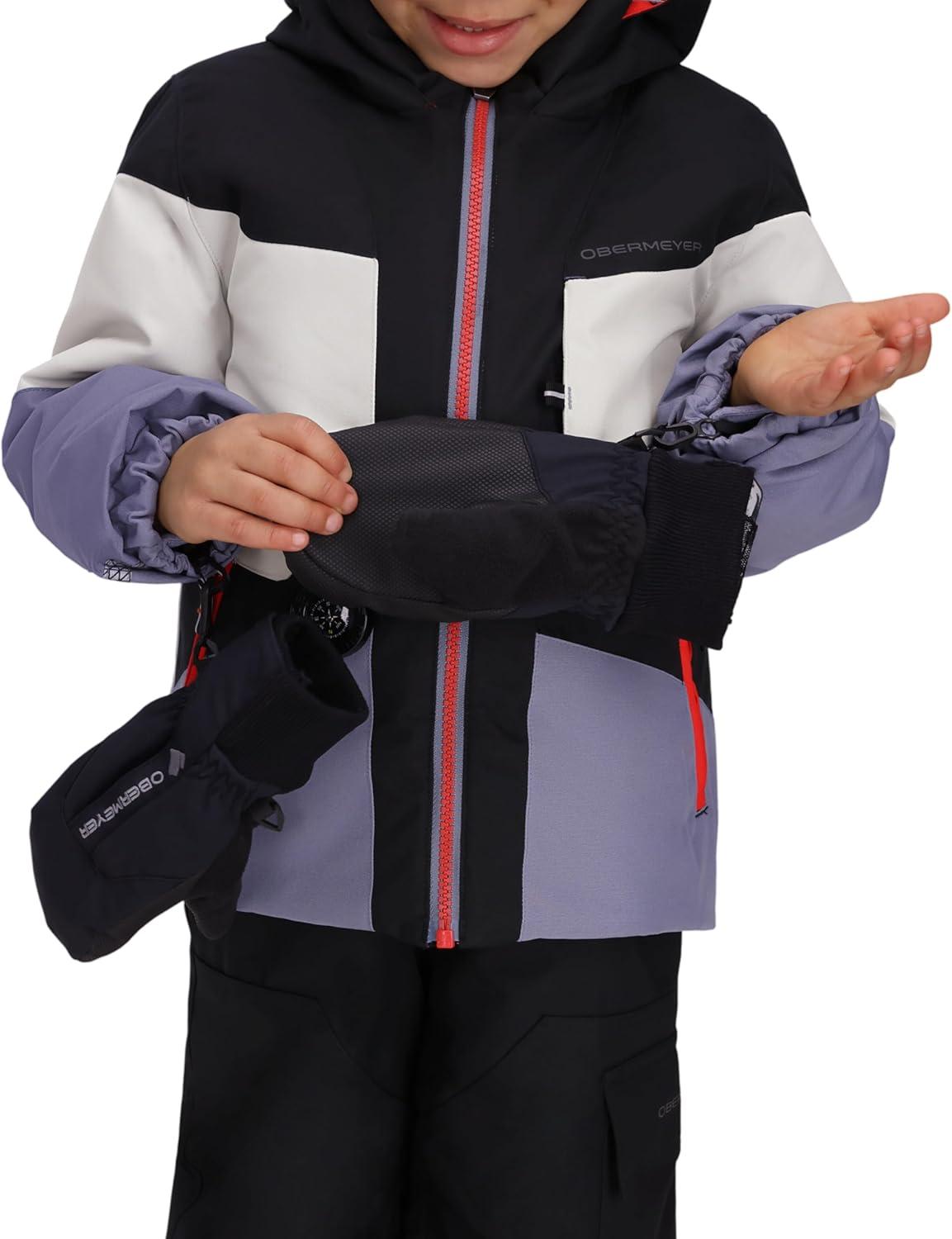 image:imageObermeyer Boys Altair Ski Jacket Insulated and Waterproof with Kids IGrow SystemGrey Steel