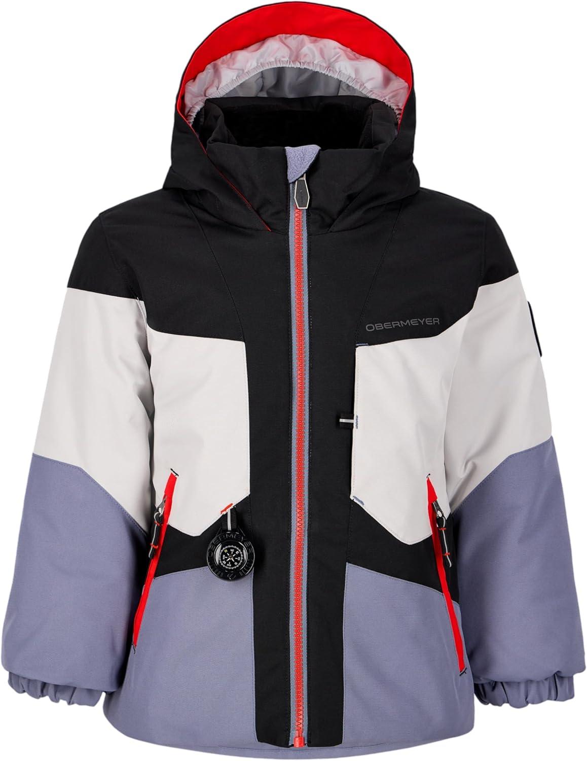 image:imageObermeyer Boys Altair Ski Jacket Insulated and Waterproof with Kids IGrow SystemGrey Steel