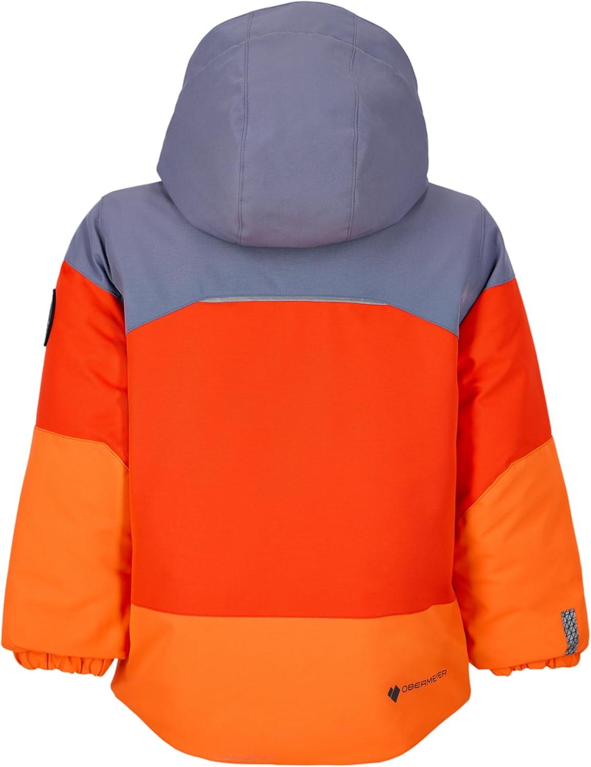image:imageObermeyer Boys Altair Ski Jacket Insulated and Waterproof with Kids IGrow SystemOrange Just