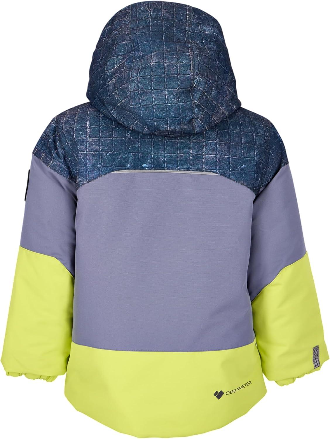 image:imageObermeyer Boys Altair Ski Jacket Insulated and Waterproof with Kids IGrow SystemYellow Chameleon