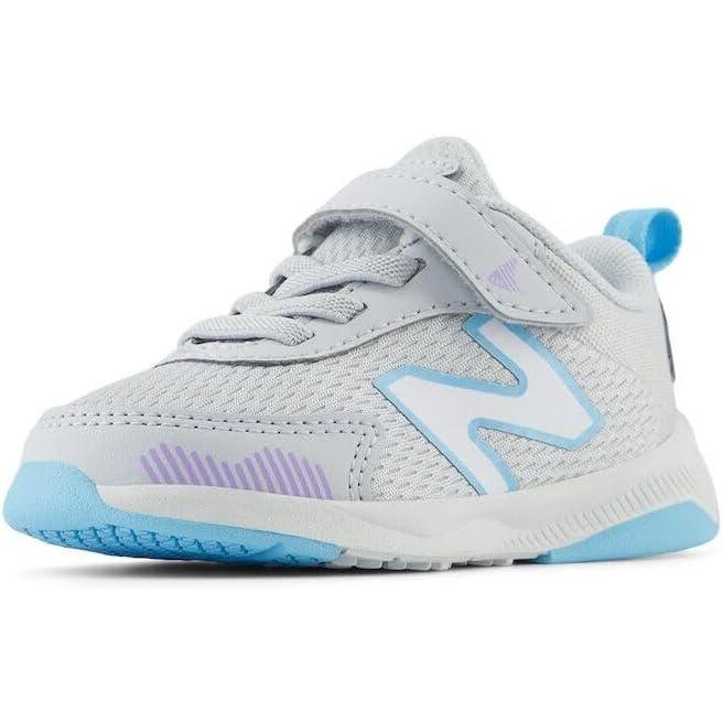 image:imageNew Balance Kids Dynasoft 545 V1 Hook and Loop Running ShoeGraniteLilac GloTeam Sky Blue