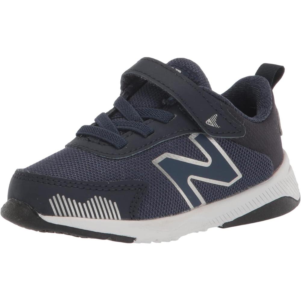 image:imageNew Balance Kids Dynasoft 545 V1 Hook and Loop Running ShoeNatural IndigoEclipseSilver Metallic
