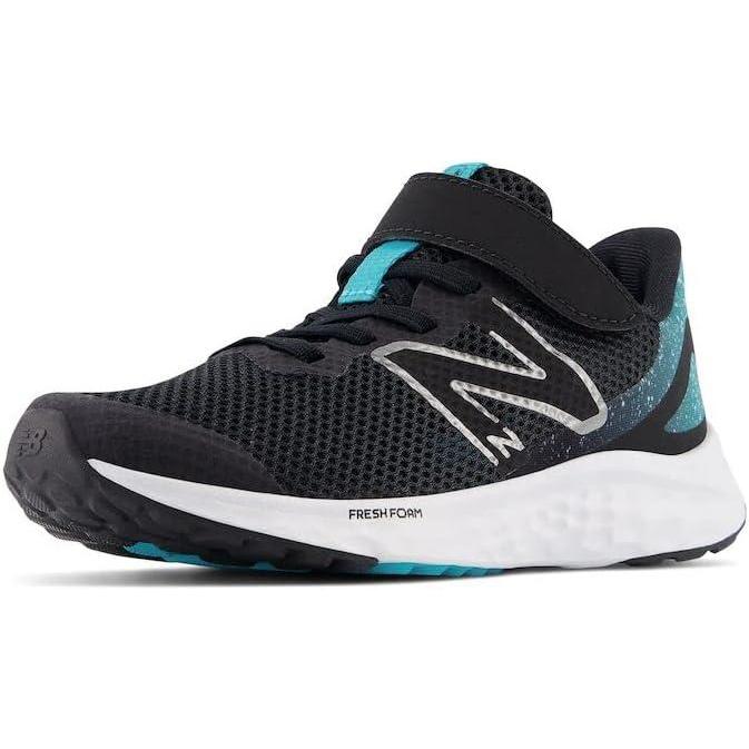 image:imageNew Balance UnisexChild Fresh Foam Arishi V4 LaceupRunning ShoeBlackVirtual BluePhantom