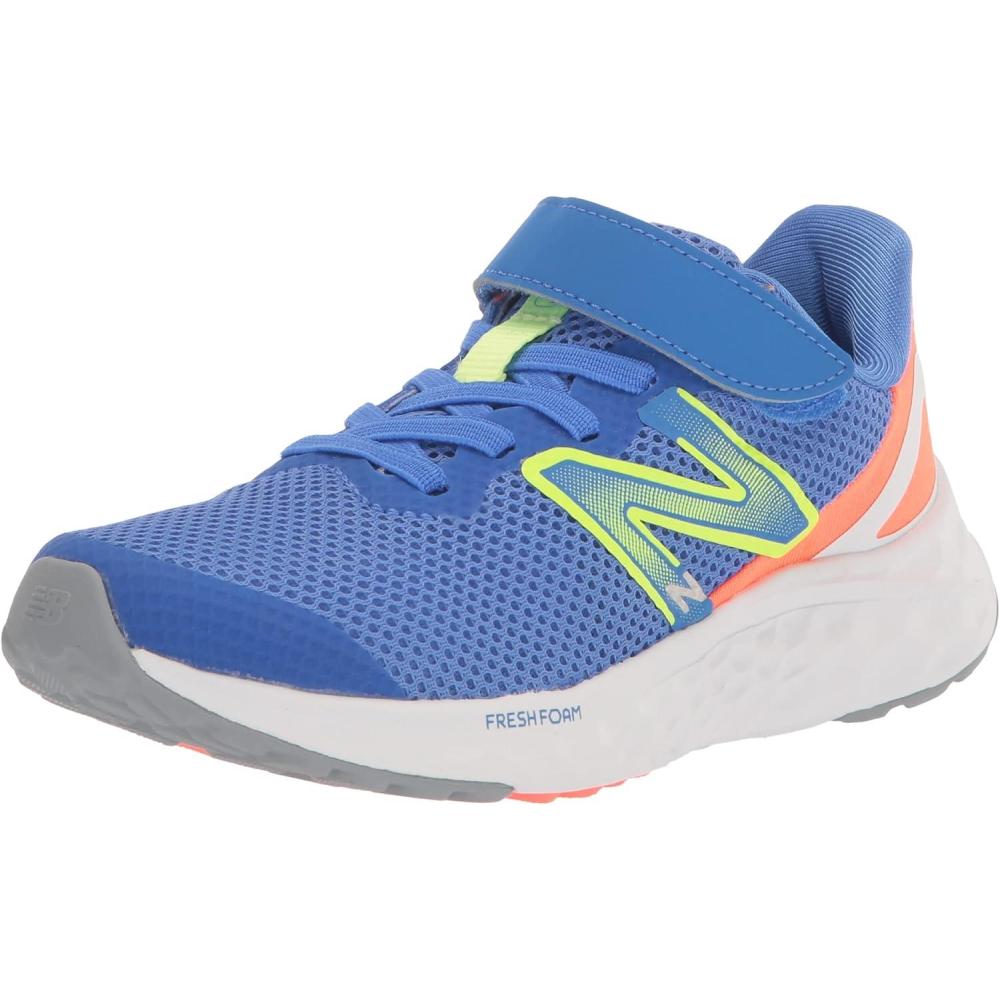 image:imageNew Balance UnisexChild Fresh Foam Arishi V4 LaceupRunning ShoeBright LapisBleached Lime GloNeon Dragonfly