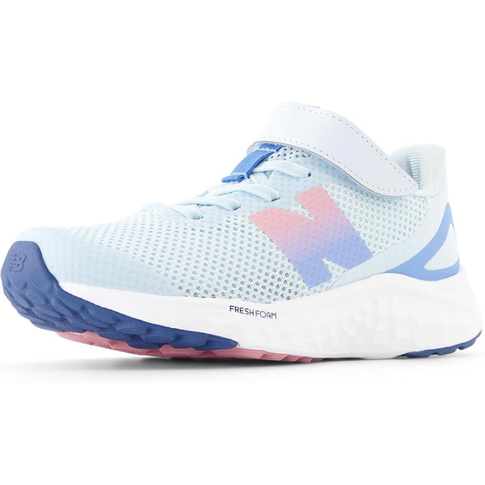 image:imageNew Balance UnisexChild Fresh Foam Arishi V4 LaceupRunning ShoeFrosted GlassCarolina BluePink Taffy