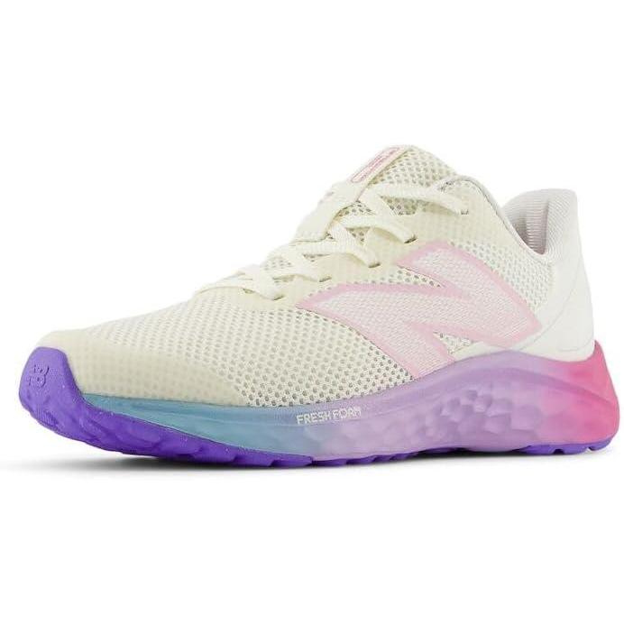 image:imageNew Balance UnisexChild Fresh Foam Arishi V4 LaceupRunning ShoeGrey MatterMid Century PinkLilac Glo
