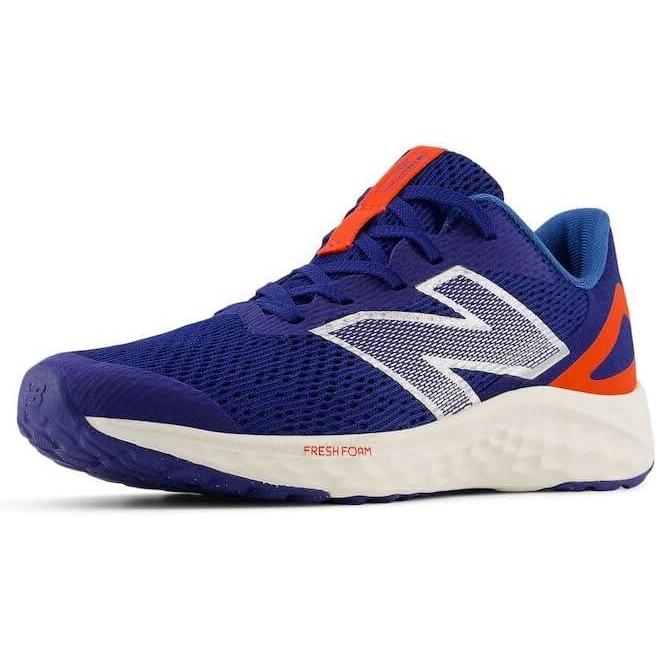 image:imageNew Balance UnisexChild Fresh Foam Arishi V4 LaceupRunning ShoeInkwellNeo FlameSilver Metallic