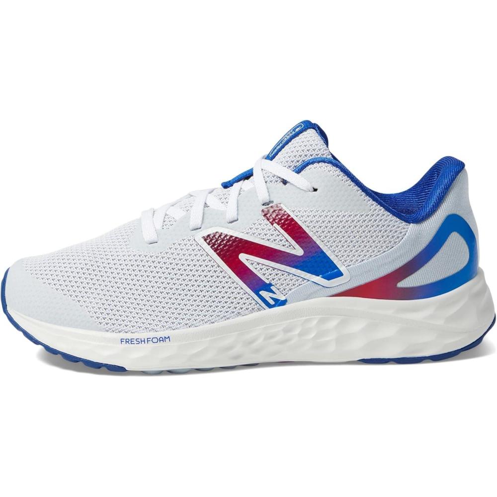 image:imageNew Balance UnisexChild Fresh Foam Arishi V4 LaceupRunning ShoeQuartz GreyTeam RoyalTeam Red