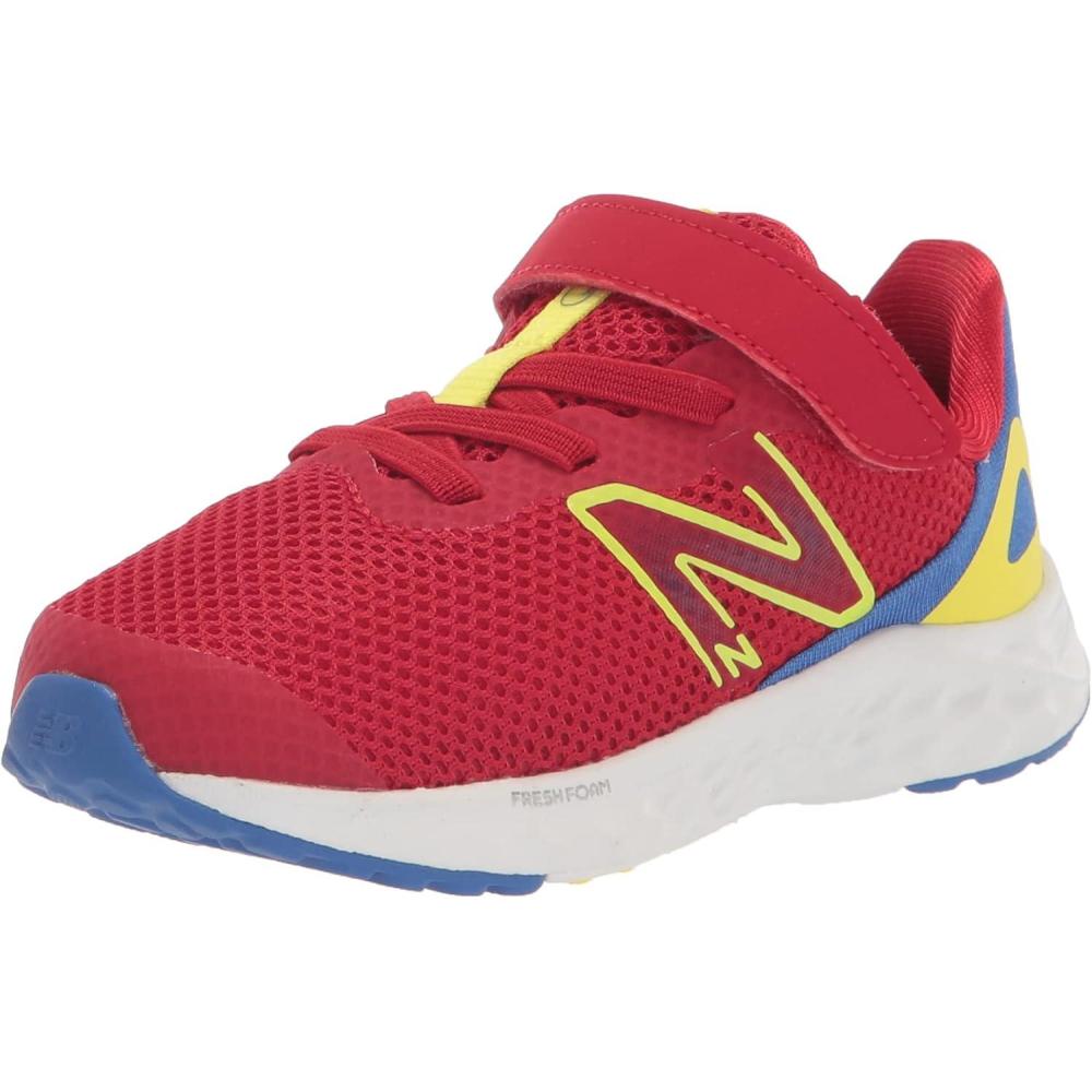 image:imageNew Balance UnisexChild Fresh Foam Arishi V4 LaceupRunning ShoeTeam RedMarine BlueCosmic Pineapple