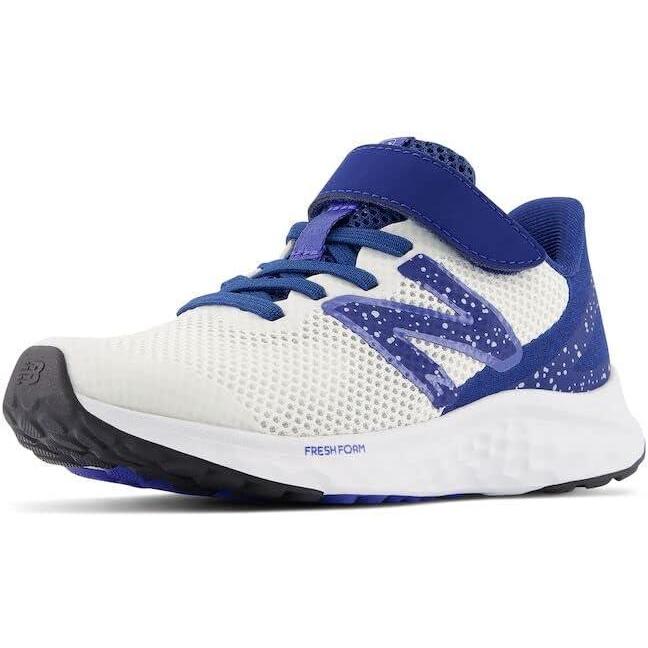 image:imageNew Balance UnisexChild Fresh Foam Arishi V4 LaceupRunning ShoeWhiteNight SkyMarine Blue