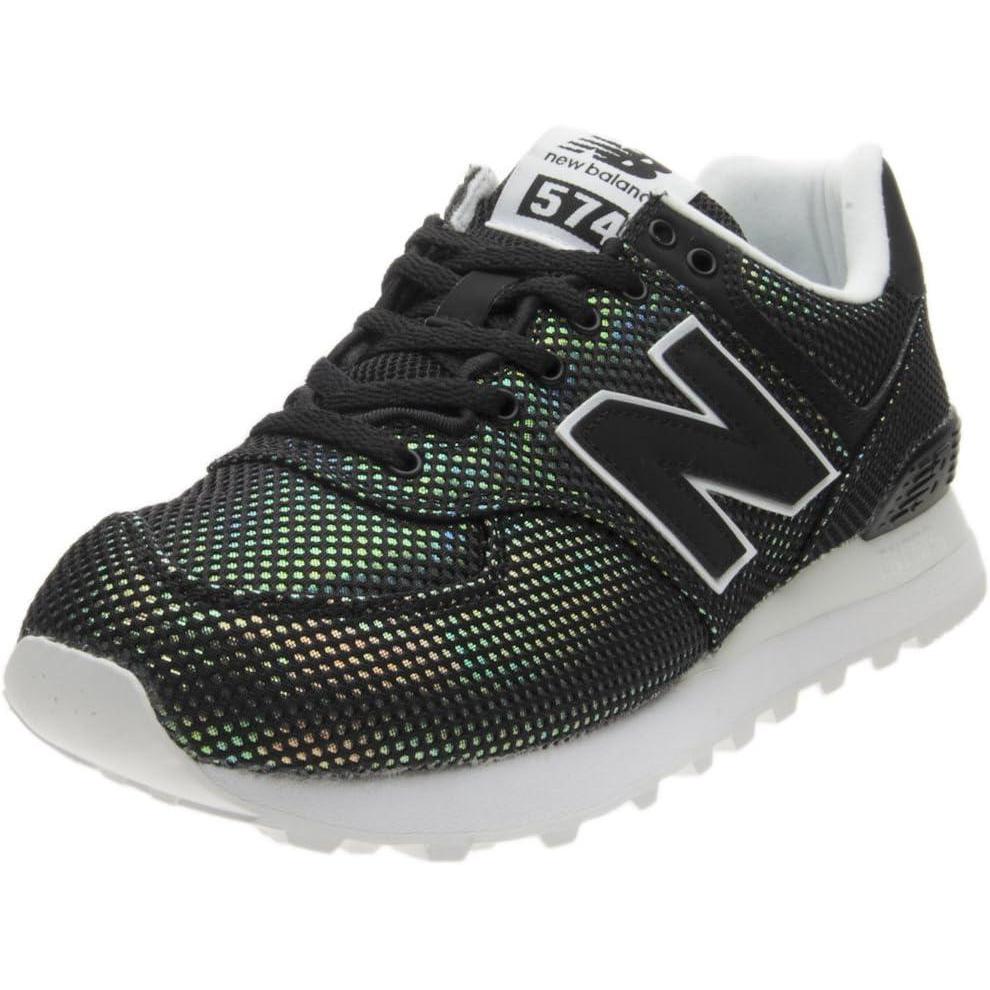 image:imageNew Balance Womens 574 V2 SneakersBlackWhite