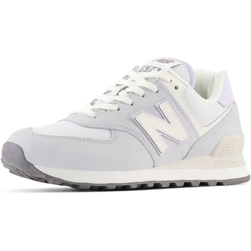 image:imageNew Balance Womens 574 V2 SneakersGraniteBright LavenderQuartz Grey