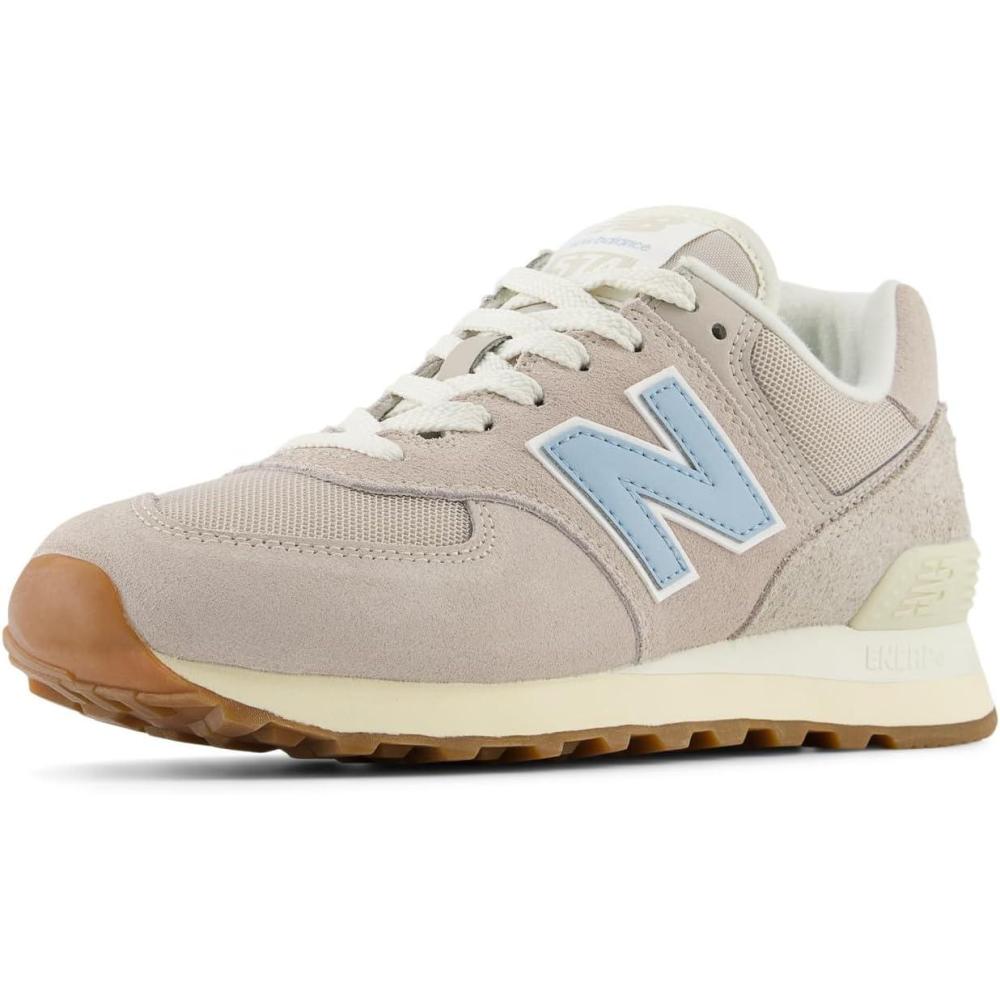 image:imageNew Balance Womens 574 V2 SneakersMoonrockChrome BlueSea Salt