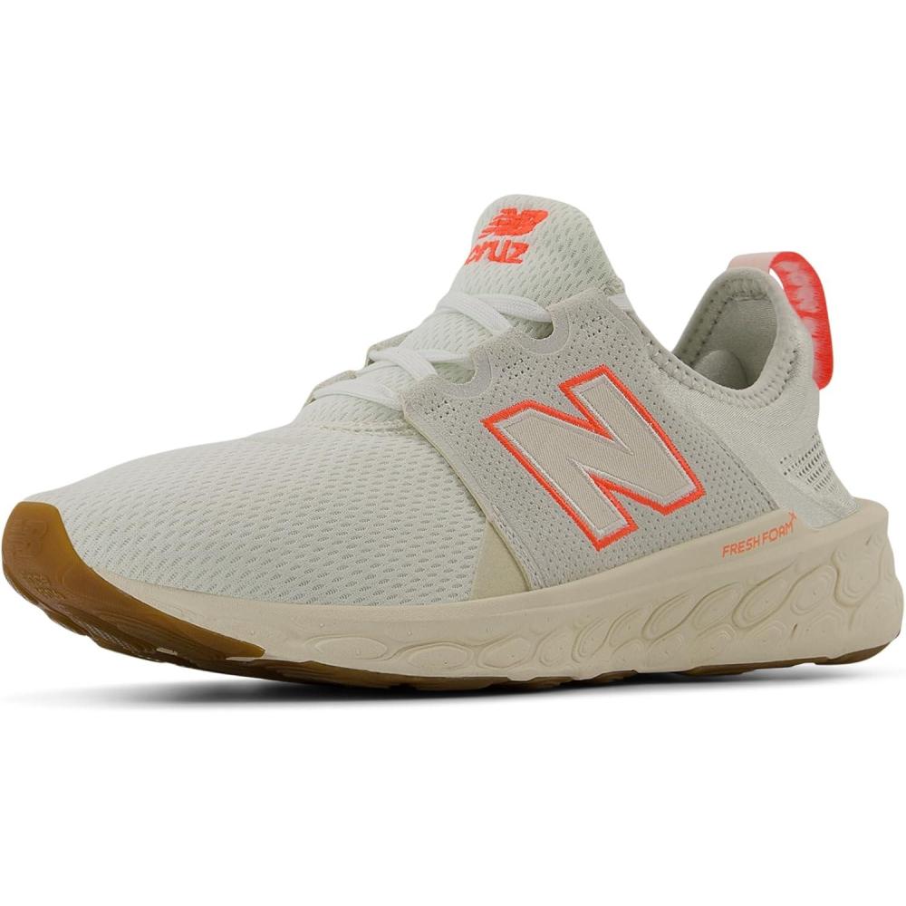 image:imageNew Balance Womens Fresh Foam X Cruz Artisan V3 ShoesSea SaltUrgent RedPermafrost