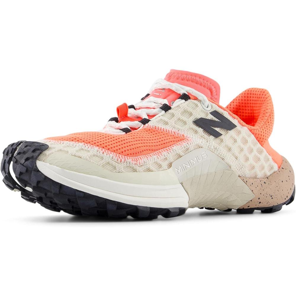 image:imageNew Balance Womens Minimus V1 Trail Running ShoeUrgent RedLinenFlat Taupe