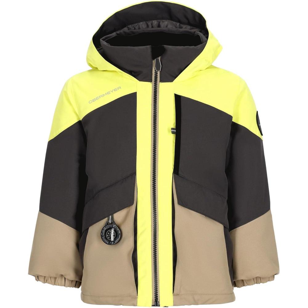 image:imageObermeyer Boys Altair Ski Jacket Insulated and Waterproof with Kids IGrow SystemLemon Crush