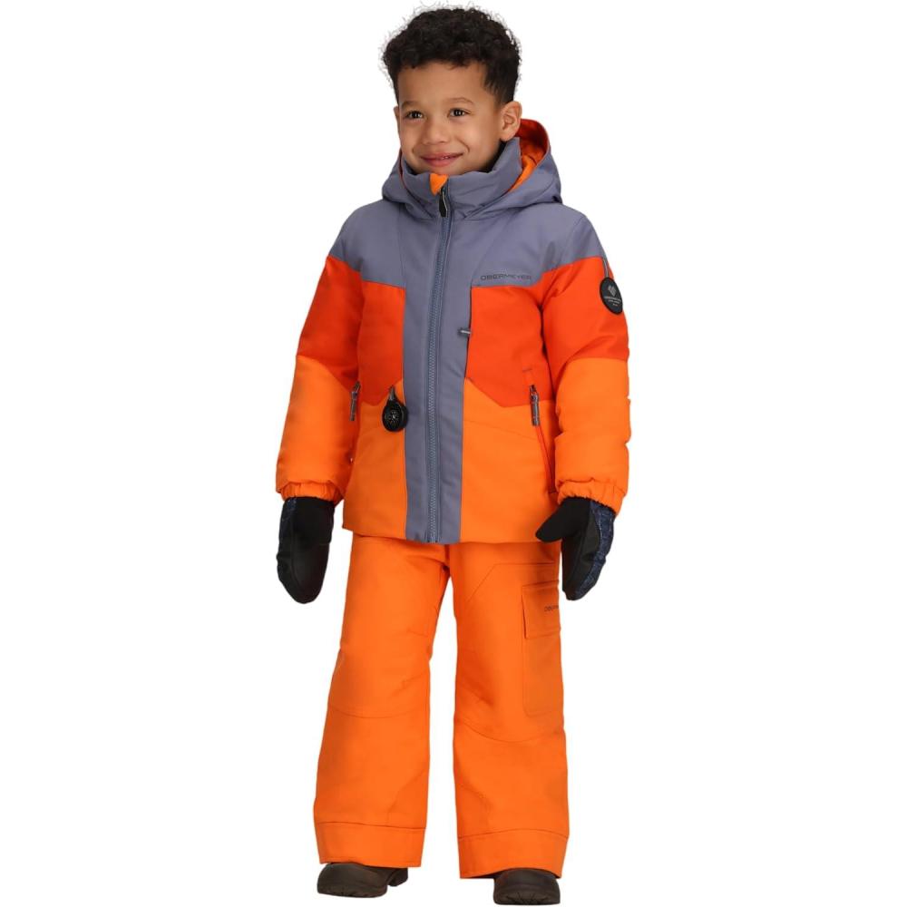 image:imageObermeyer Boys Altair Ski Jacket Insulated and Waterproof with Kids IGrow SystemOrange Just