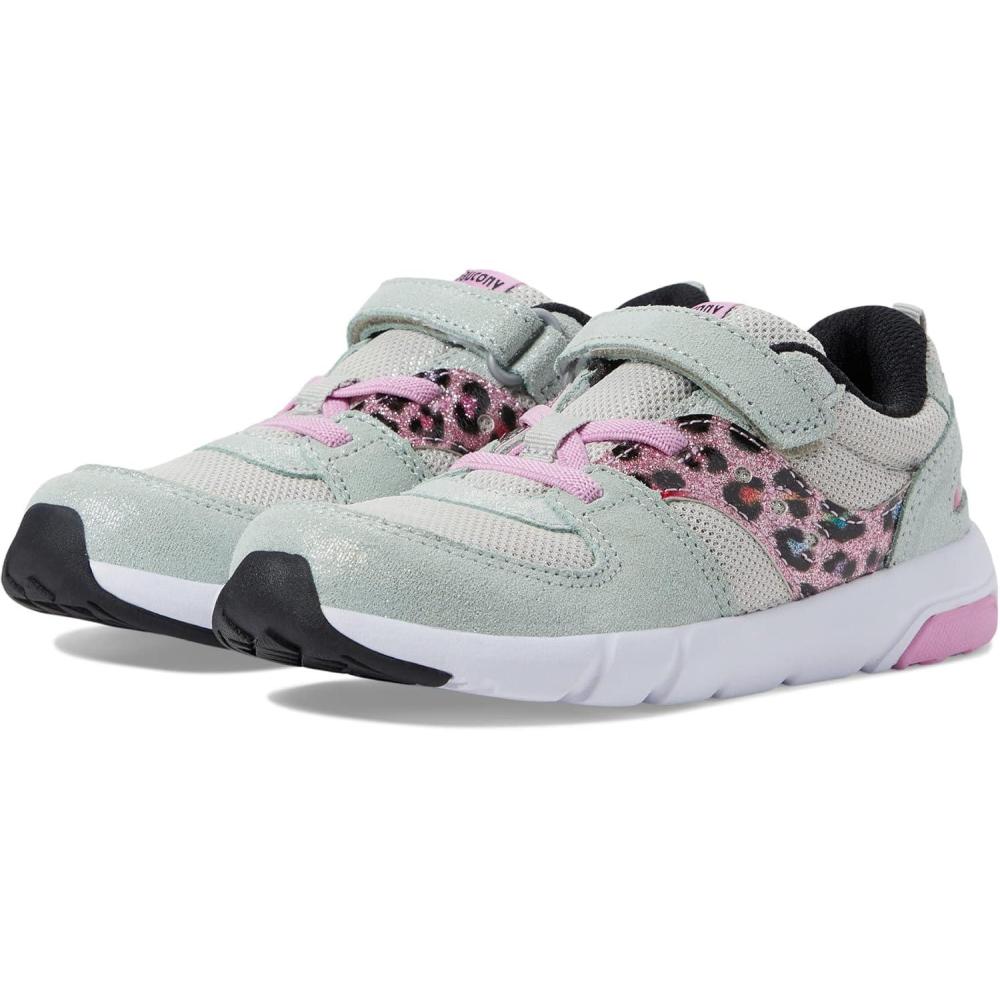 image:imageSaucony UnisexChild Jazz Lite 20 LxSilverPinkLeopard