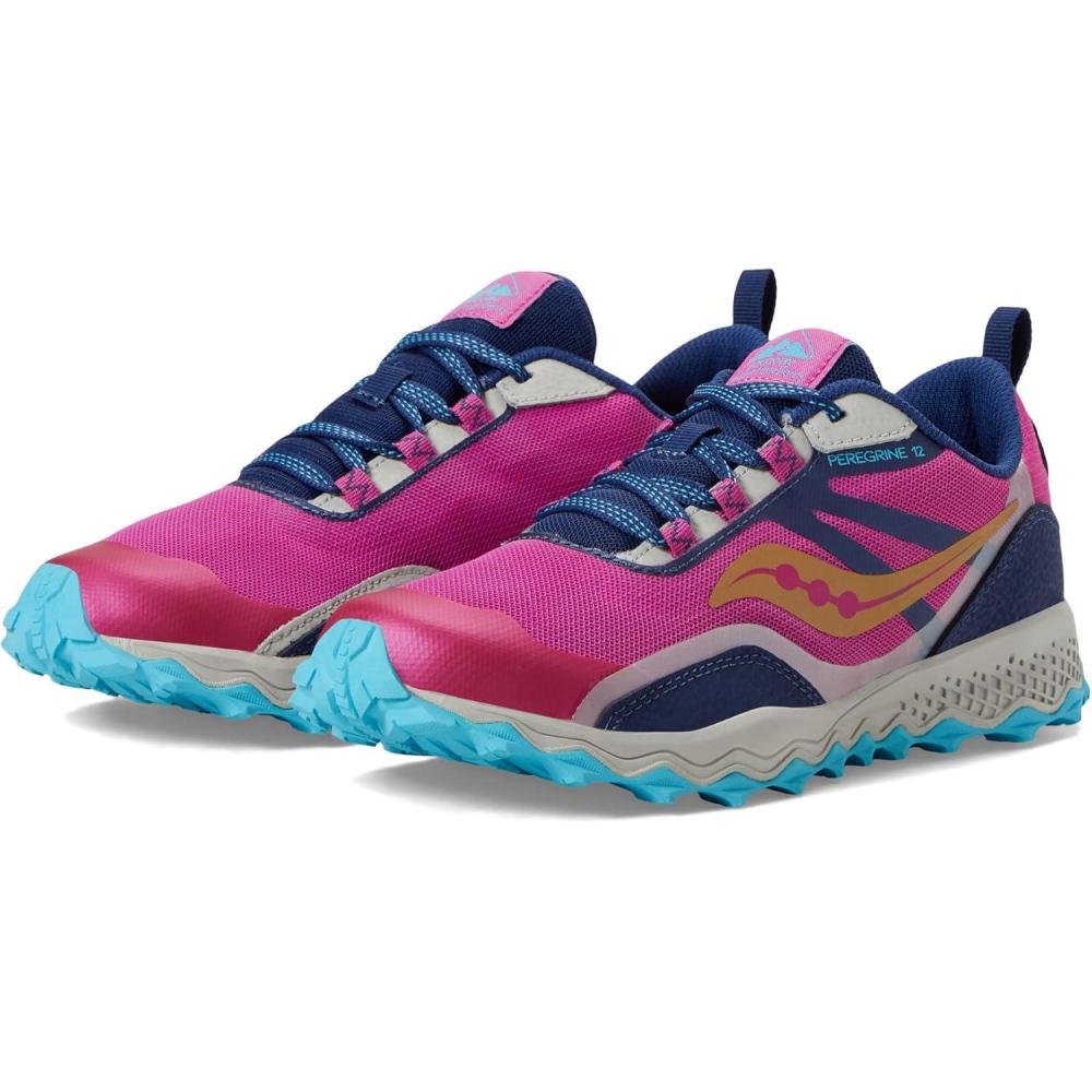 image:imageSaucony UnisexChild Peregrine 12 ShieldNavyTurqPink