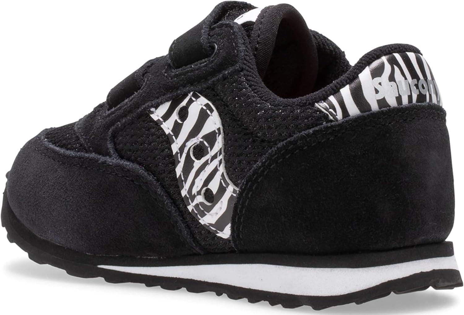 image:imageSaucony Baby Jazz Hook ampamp Loop SneakersBlack SparkleZebra