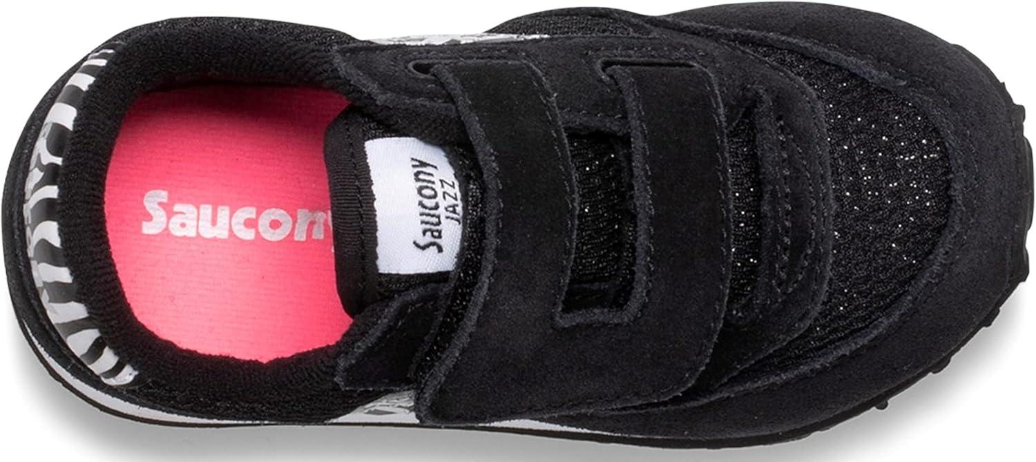 image:imageSaucony Baby Jazz Hook ampamp Loop SneakersBlack SparkleZebra