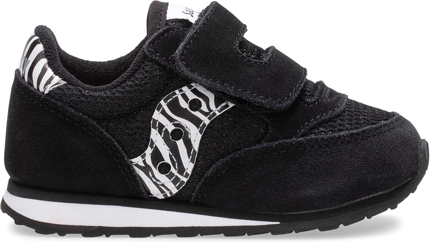 image:imageSaucony Baby Jazz Hook ampamp Loop SneakersBlack SparkleZebra