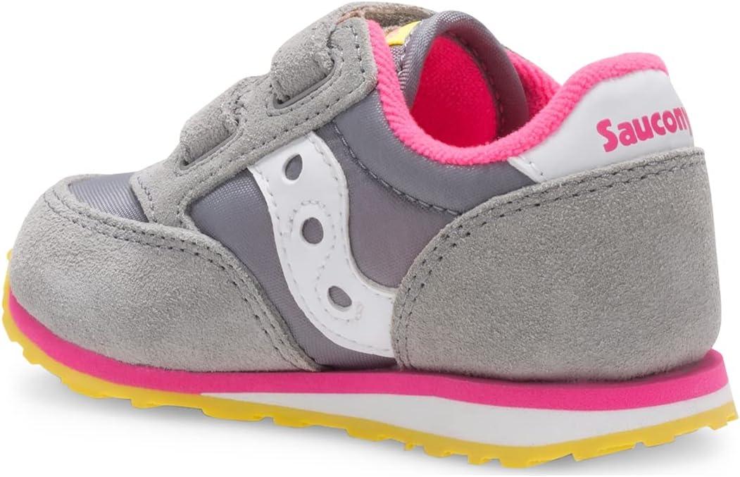 image:imageSaucony Baby Jazz Hook ampamp Loop SneakersGreyPink