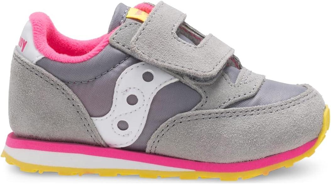 image:imageSaucony Baby Jazz Hook ampamp Loop SneakersGreyPink