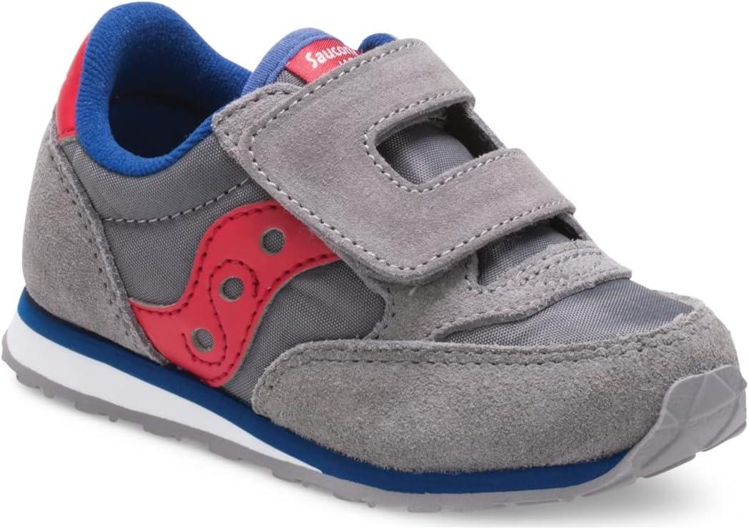 image:imageSaucony Baby Jazz Hook ampamp Loop SneakersGreyRed