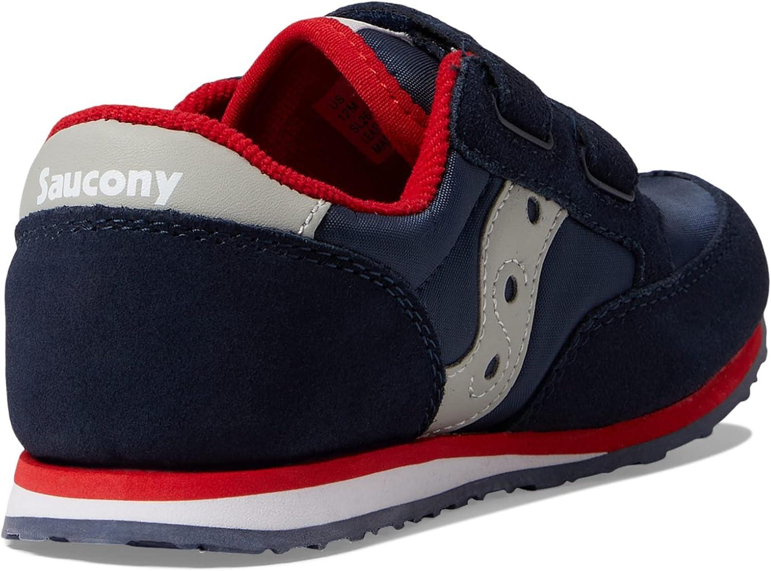 image:imageSaucony Baby Jazz Hook ampamp Loop SneakersNavyGreyRed