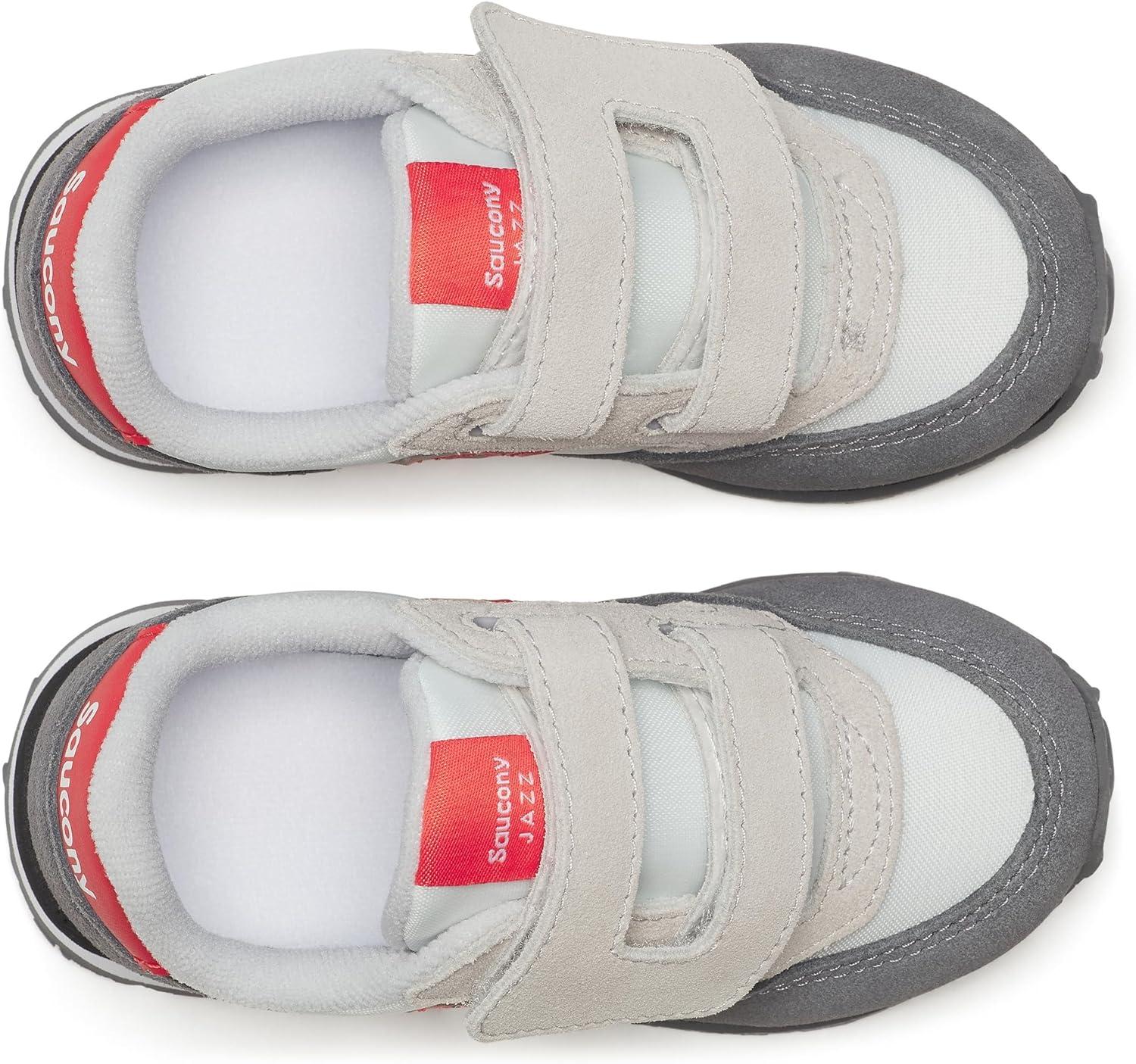image:imageSaucony Baby Jazz Hook ampamp Loop SneakersWhiteGreyRed