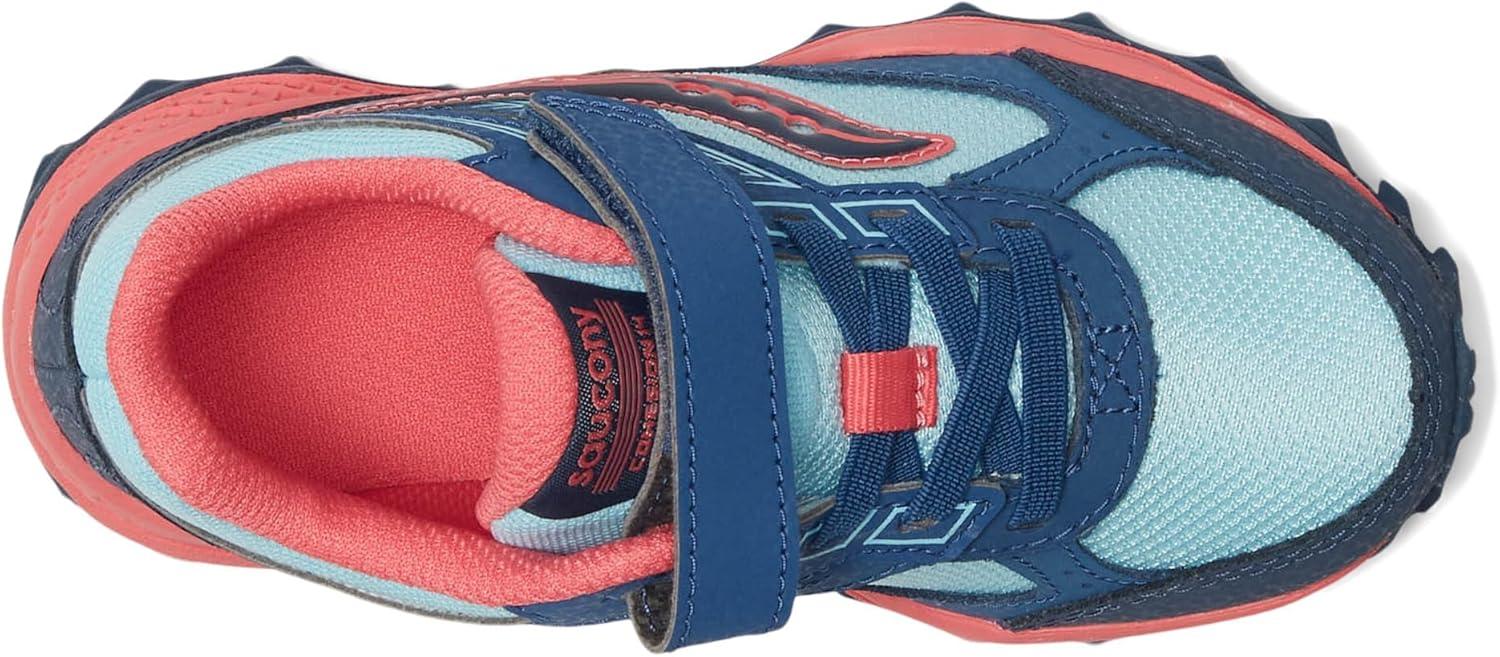 image:imageSaucony UnisexChild Cohesion Tr14 Alternative Closure Trail Running ShoeAquaCoral