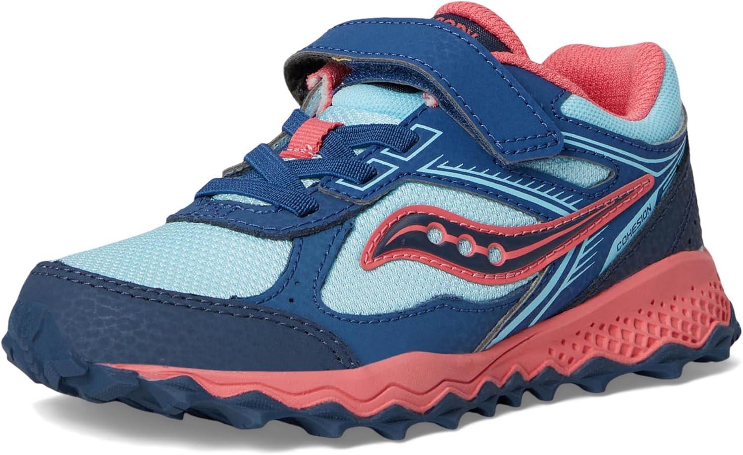 image:imageSaucony UnisexChild Cohesion Tr14 Alternative Closure Trail Running ShoeAquaCoral