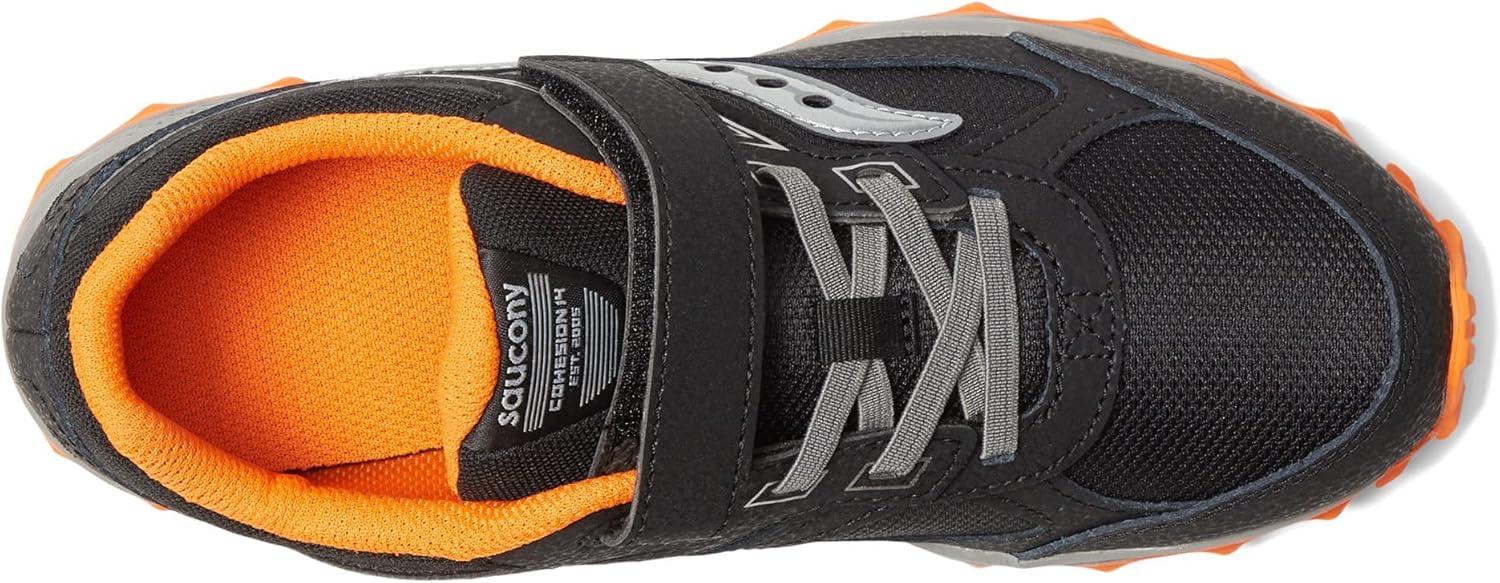 image:imageSaucony UnisexChild Cohesion Tr14 Alternative Closure Trail Running ShoeBlackOrange
