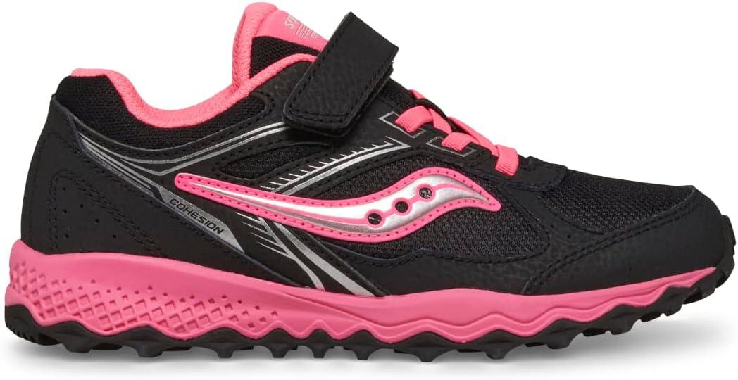 image:imageSaucony UnisexChild Cohesion Tr14 Alternative Closure Trail Running ShoeBlackPink