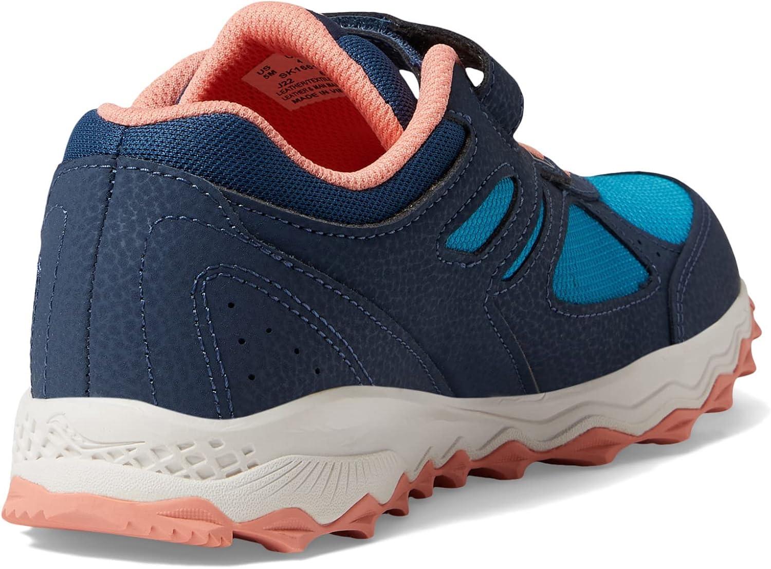 image:imageSaucony UnisexChild Cohesion Tr14 Alternative Closure Trail Running ShoeNavyTealCoral