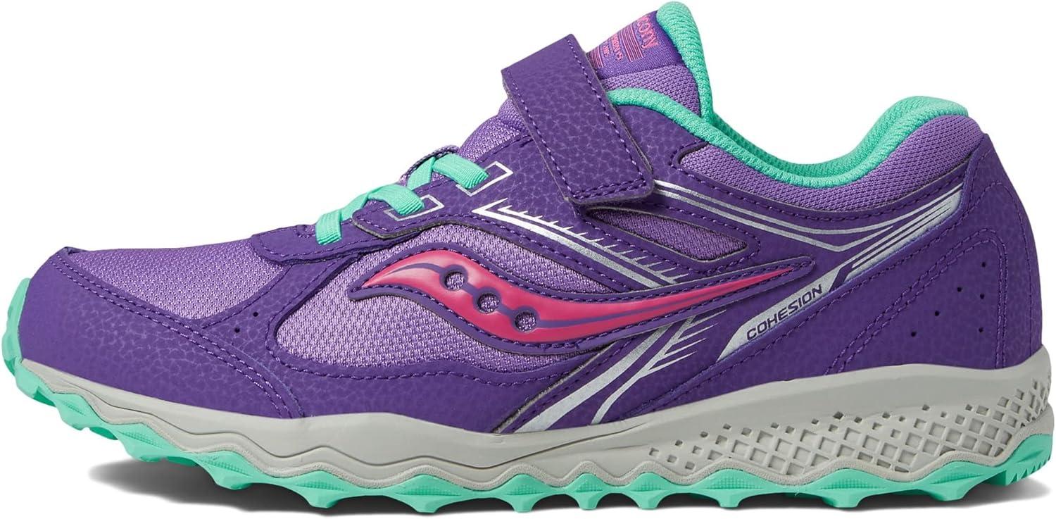 image:imageSaucony UnisexChild Cohesion Tr14 Alternative Closure Trail Running ShoePurplePink
