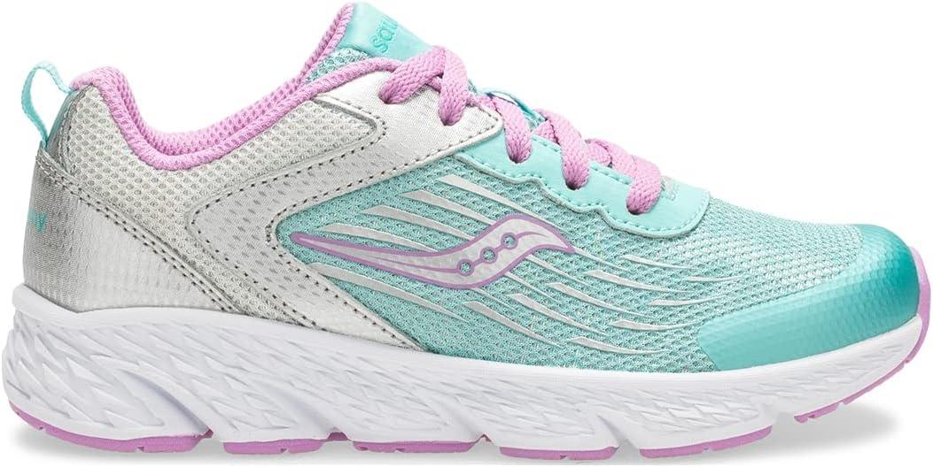 image:imageSaucony UnisexChild Wind Running ShoeTurquoiseSilver
