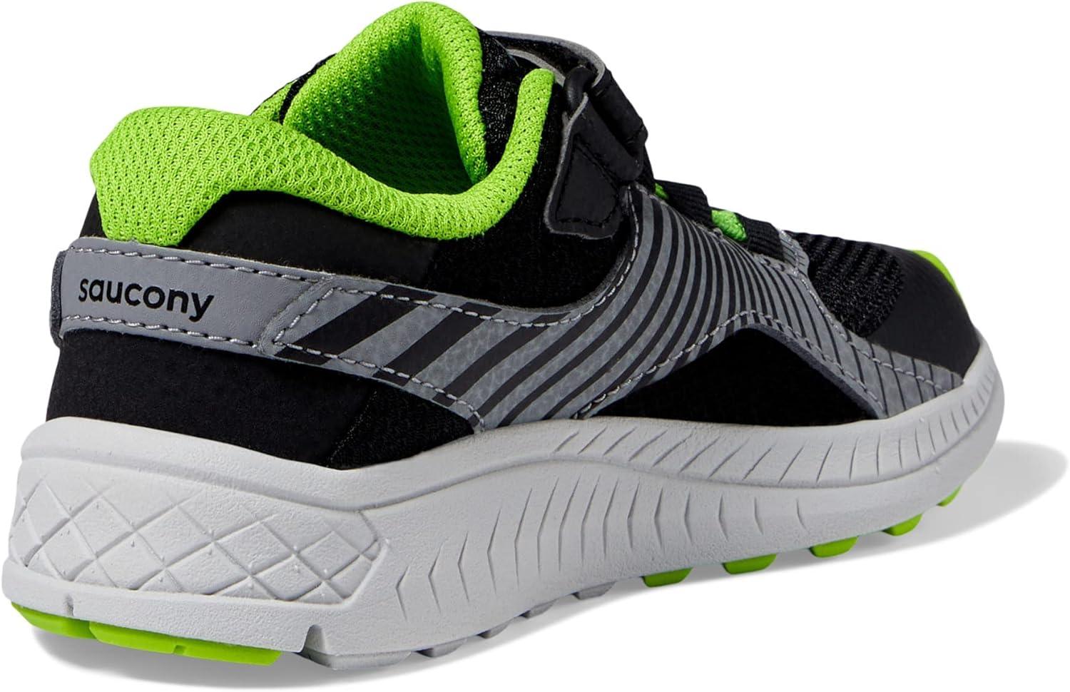 image:imageSaucony Velocer AC SneakerLittle KidBig Kid BlackGreen 2 Little Kid M