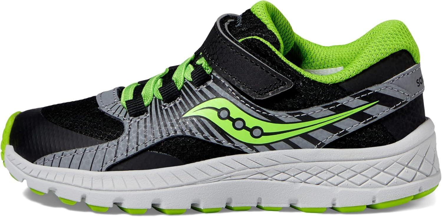 image:imageSaucony Velocer AC SneakerLittle KidBig Kid BlackGreen 2 Little Kid M