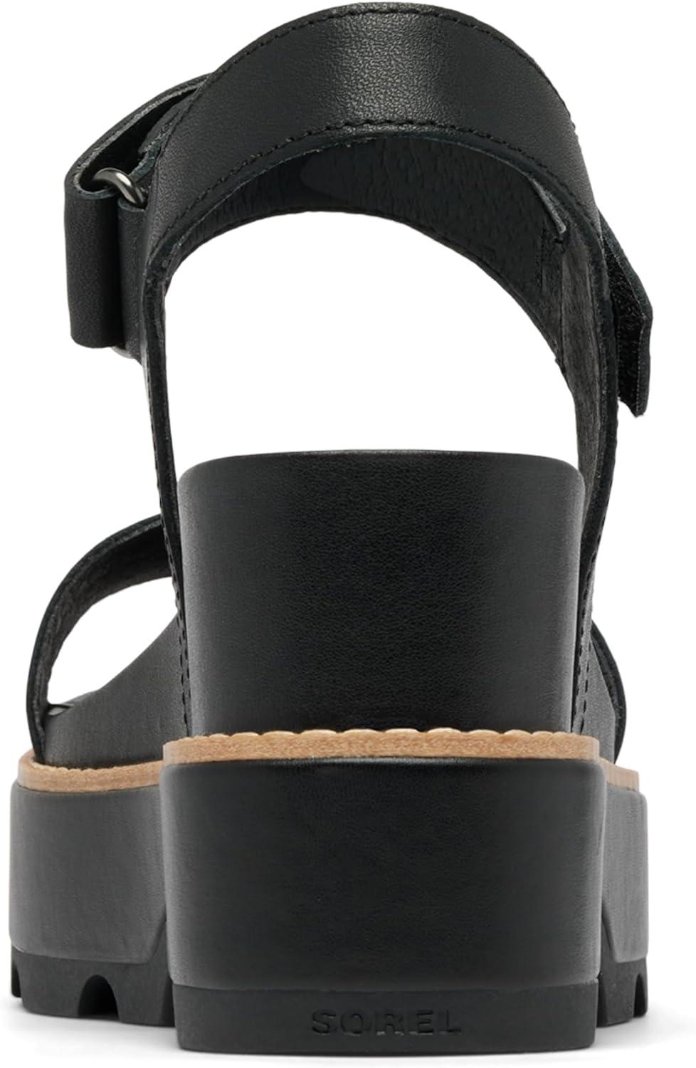 image:imageSorel Womens Joanie IV Y Strap WedgeBlackSea Salt
